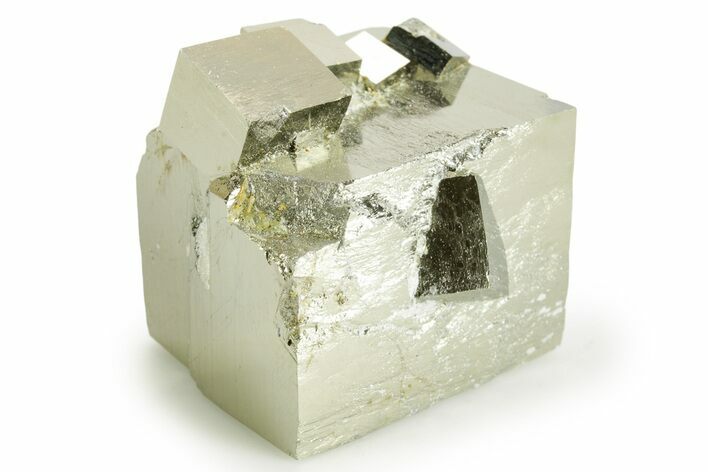 Shiny, Natural Pyrite Cubes - Navajun, Spain #361958